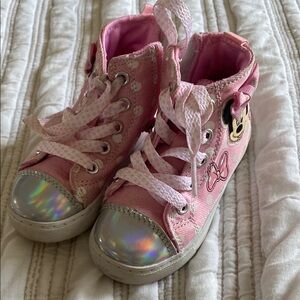 Disney Kids Pink High-Top Sneakers